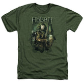 The Hobbit Thorin And Company Men's 30/1 Heather 60 40 Poly Short-Sleeve T-Shirt